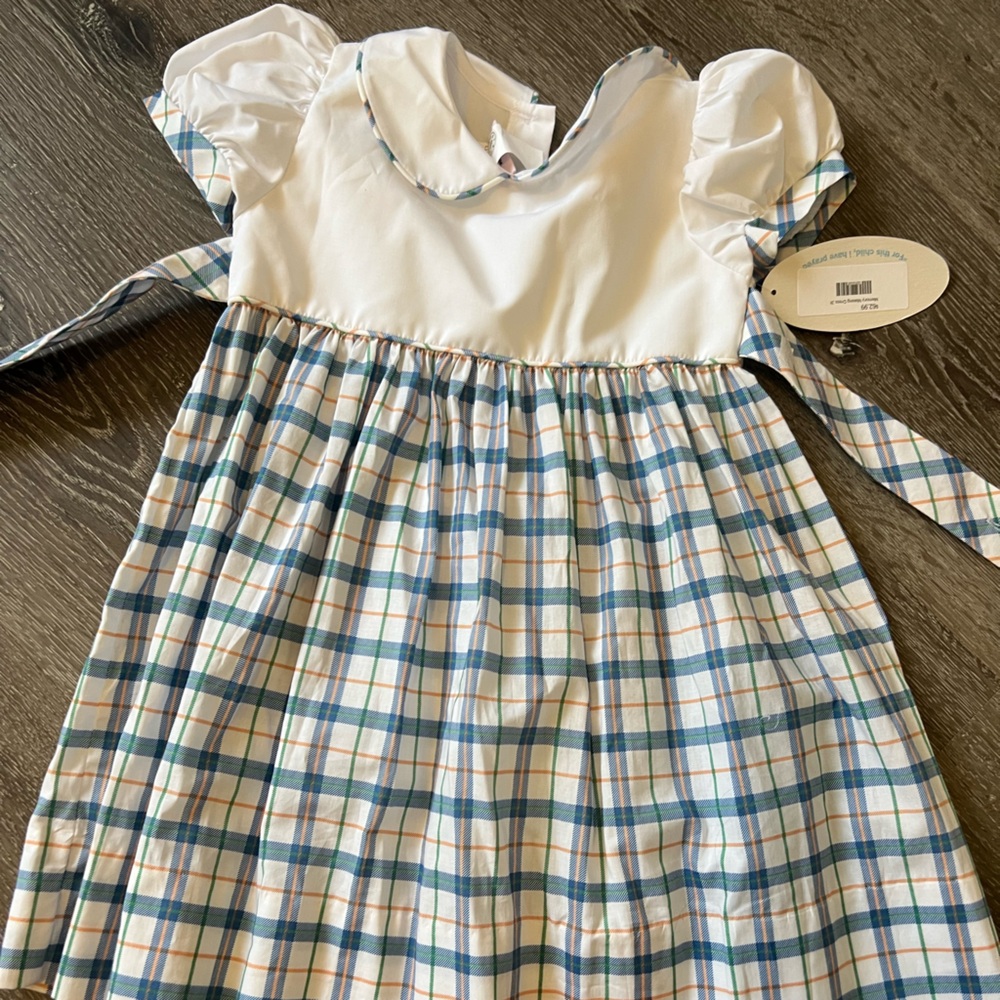 NWT lullaby set dress 3t plaid preppy style